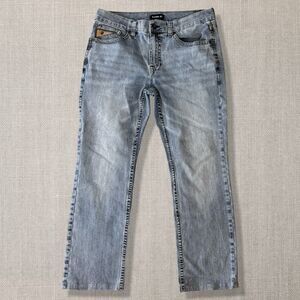 Rank 45 Jeans Men 35x32 Light Wash Straight Denim Pants